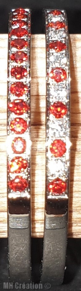 BAGUE ROUGE ET ROUGE ET BLANCHE 
