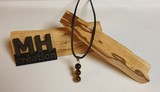 Collier 3 pierres Oeil de Tigre Brun